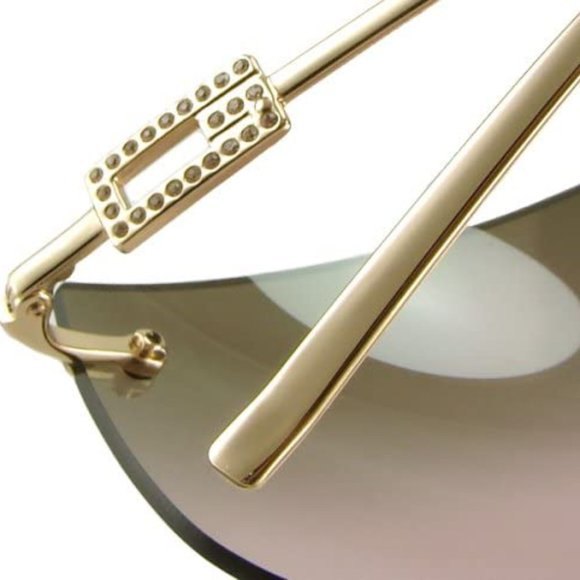 Authentic Gucci Vintage 1792 gold toned sunglasses main image 15